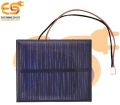 60mm x 50mm 6V 65mAh rectangle shape polycrystalline mini epoxy solar panels with JST