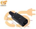 C16 10A 250V rewireable 3 pin male inlet module plug power supply socket