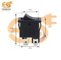 KCD1-104 6A 250V AC black color 4 pins DPDT small plastic rocker switches