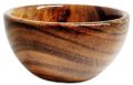 Inaithiram SBS03 Acacia Wooden Small Katori Bowls Set of 3 for Serving Chutney, Snacks, &amp;amp;amp;amp; Dips (Brown)