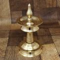 Nilavilakku - Kerala Brass Oil Lamp 4 Inch Height,Akp model