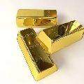 Raw Gold Rectangular Golden 24 Carats GOLD BAR Ltd. Golden gold bar