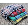 Woollen Multi Color Checked 1Kg tartan woolen blankets