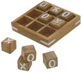 Rustic Wooden Tic Tac Toe Board Game