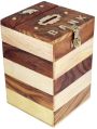 Square Wooden Money Box