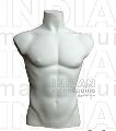 Plastic White Male Bust Mannequins