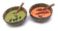 Inaithiram CSBM Mini Coconut Shell Bowls 3 inch Set of 2 with 2 Spoons Handmade &amp;amp;amp;amp; Polished (Brown)