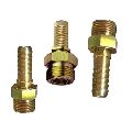 Brass Round Golden Polished hydraulic hose pipe nipple