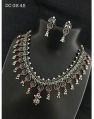 Jaya Jems Impex Silver Necklace Set