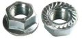 Stainless Steel Grey Polished Hex Flange Nuts
