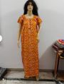 cotton batik printed nighty dress