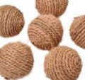 Brown handmade coco rope ball