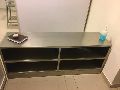 Stainless Steel Crossover Bench with Shoe Rack