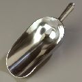 Polished stainless steel scoop