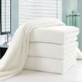 Cotton White Plain Hotelinen Terry Bath Towel