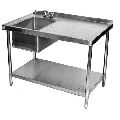 Stainless Steel Table with Single Sink