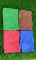 Red blue green brown gray Fibre Square microfiber cleaning towel