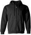 Men Black Zipper Hoodie