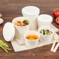 Round White Paper Food Container