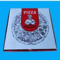 Printed pizza boxes