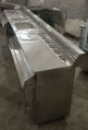 Polished Rectangular Silver Kiing stainless steel bar counter