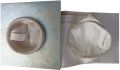 Round White Plain polyester non woven filter bag
