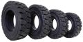 Rubber Black White Forklift Tyres