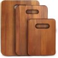 Wood Finished Square Rectangular Brown Printed Plain wooden chopping board