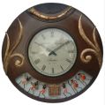 BASTAR ARTS Round wooden wall clock