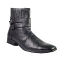Black Bright Horse mens high ankle boots