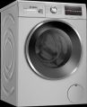 Silver bosch washing machine