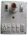 Rectangle electrical white switch board