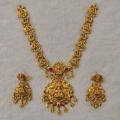 TRR Jewellery metal Polished Antique Temple Gold Fashion Jewelry traditional golden temple wedding bridal jewellery set