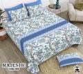 JTC Multicolor Printed pure cotton jumbo king size bedsheets