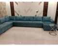 Wooden Modern L Shape Corner Sofa Set