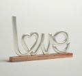 Metal Love Letters Sculpture