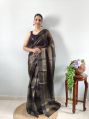Cotton Georgette Rayon Silk Multicolor Plain Printed ready to wear saree