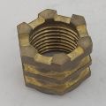 Brass Brown Hex Slotted Nut