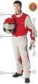 Polyester / Cotton leather operator suit