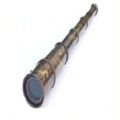 Metal and Wood Finish Antique Telescope with Sunshade