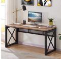 Wood and Metal Industrial Office Desk