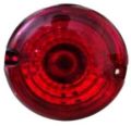 Round Red Tail Light with Bulb