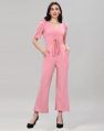Peach Knitted Jumpsuits