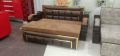 Wooden Polished New rectangular sofa cum bed