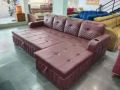 L-Shape Maroon stylish sofa cum bed