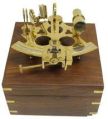 ANTIQUE SOLID BRASS SEXTANT