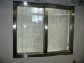 Rectangular stainless steel window frame