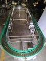 Stainless Steel 650 V Slat Chain Conveyor