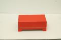 Rectangular Red Plain diwali pooja box