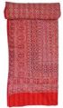Hand Sewn Red Kantha Throw Blankets